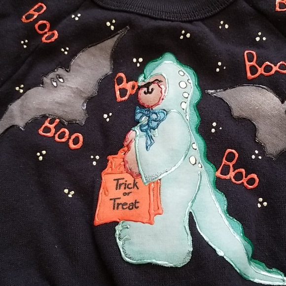 2T handpainted Halloween sweatshirt - Picture 2 of 6